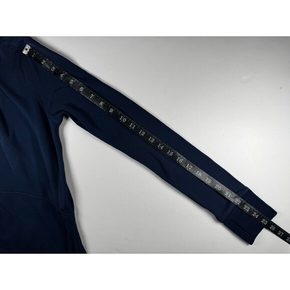 Marmot Half Zip Pullover Womens Small Blue Polartec Fleece Thumbholes Outdoor - Picture 12 of 16